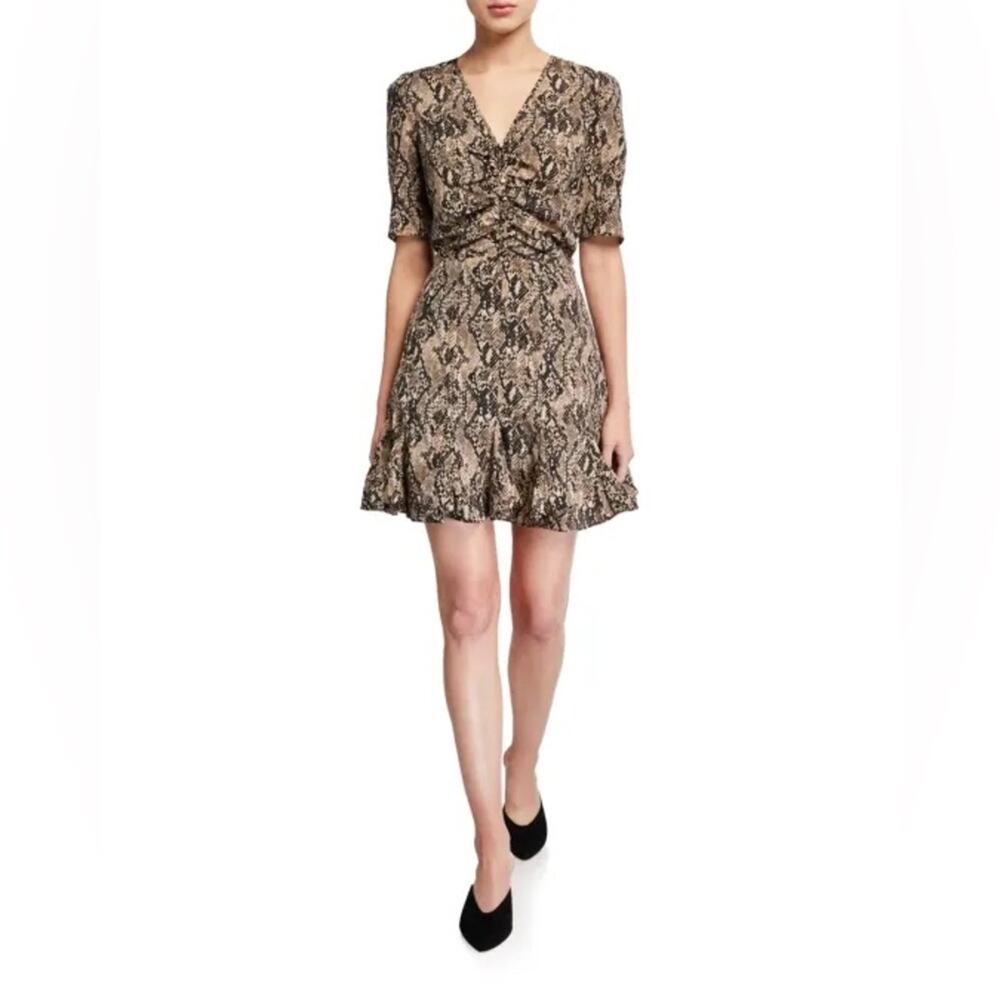 VERONICA BEARD Ried Snake Print Dress